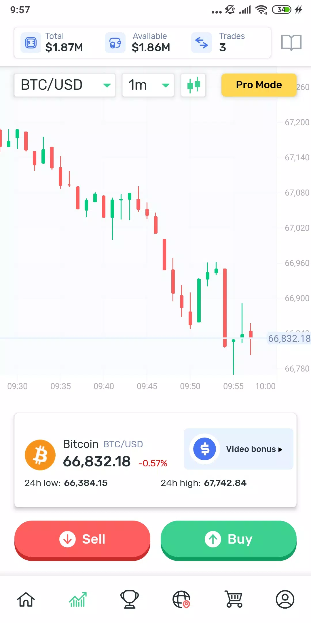 Cryptomania —Trading Simulator स्क्रीनशॉट 2