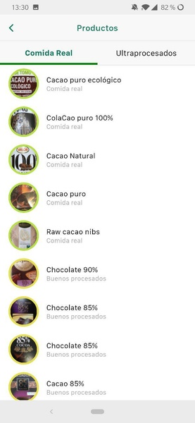 MyRealFood: Escáner y recetas Screenshot 2