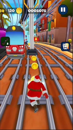 Subway Santa Claus Runner Xmas スクリーンショット 3