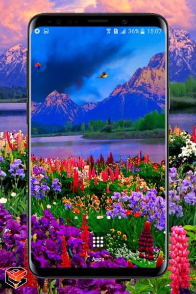 Valley of Flowers live wallpaper Capture d'écran 1