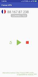 France VPN -Plugin for OpenVPN スクリーンショット 2