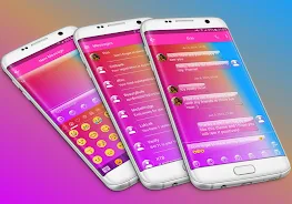 SMS Messages Glass Gradient स्क्रीनशॉट 1