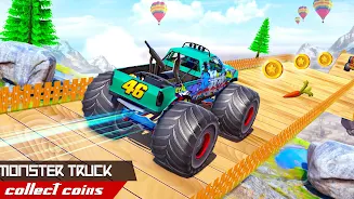 Monster Car Stunts Game 2023 スクリーンショット 2