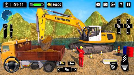 Heavy Sand Excavator 3D Sim 스크린샷 1