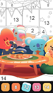 Kpop Paint by Numbers BT21 Captura de pantalla 4