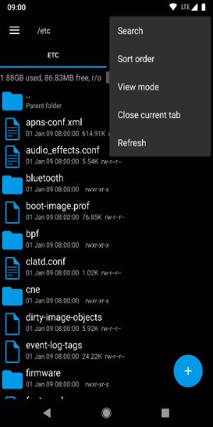 Root Explorer 스크린샷 2