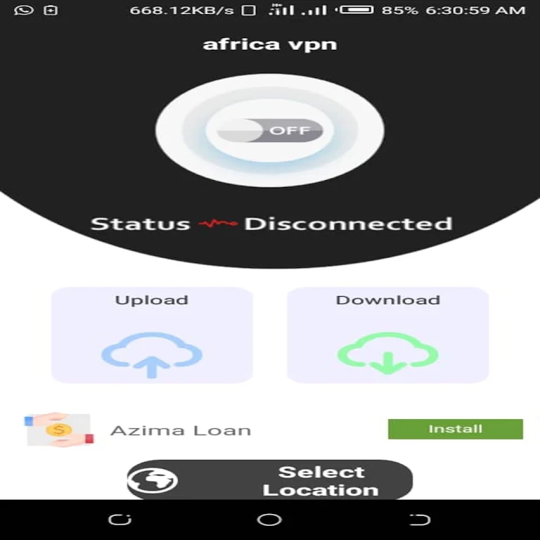 AFRICA VPN スクリーンショット 4