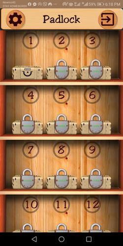 Open The Lock(padlock puzzle) スクリーンショット 1