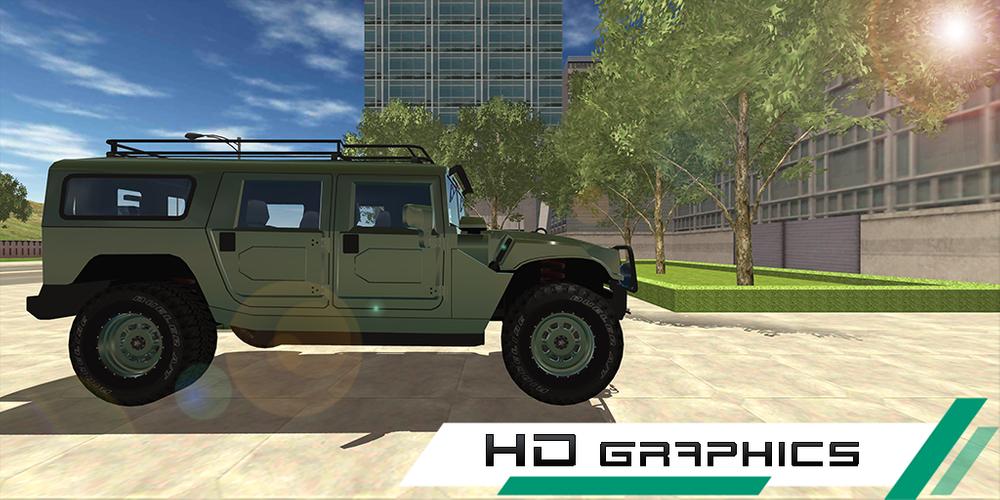 Hummer Drift Car Simulator Captura de tela 2