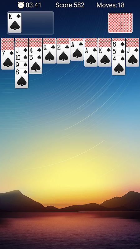 Spider Solitaire Classic Game Screenshot 2