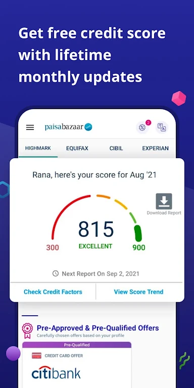CreditScore, CreditCard, Loans Captura de tela 2