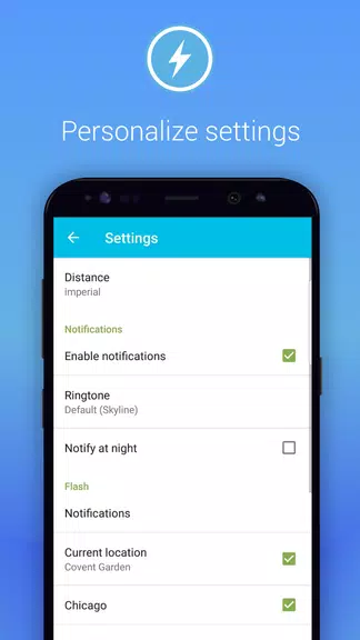 Lightning Alarm Weatherplaza Captura de tela 4