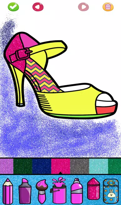 Beauty Glitter coloring game Screenshot 4