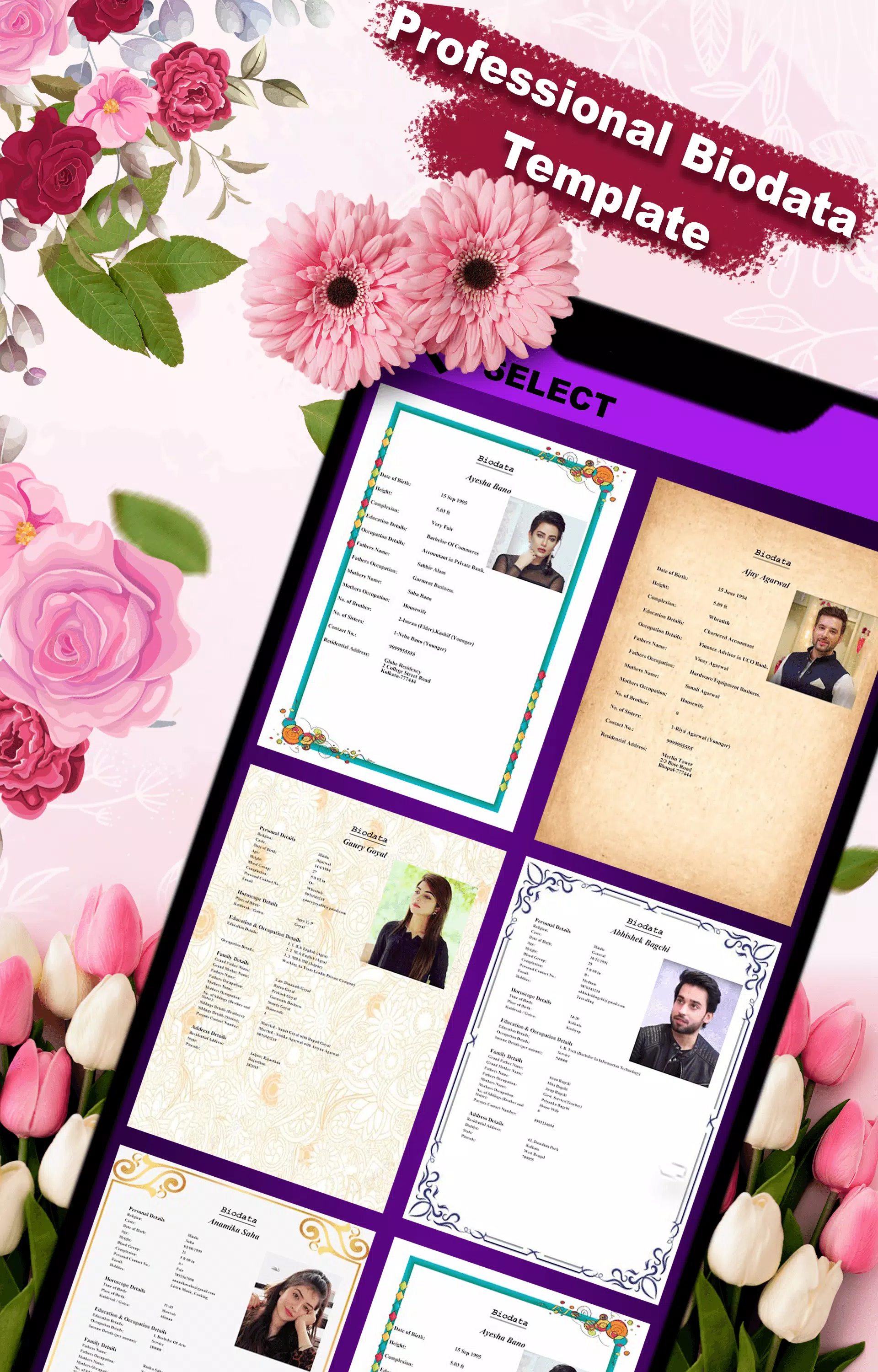 Marriage Biodata Maker 스크린샷 1