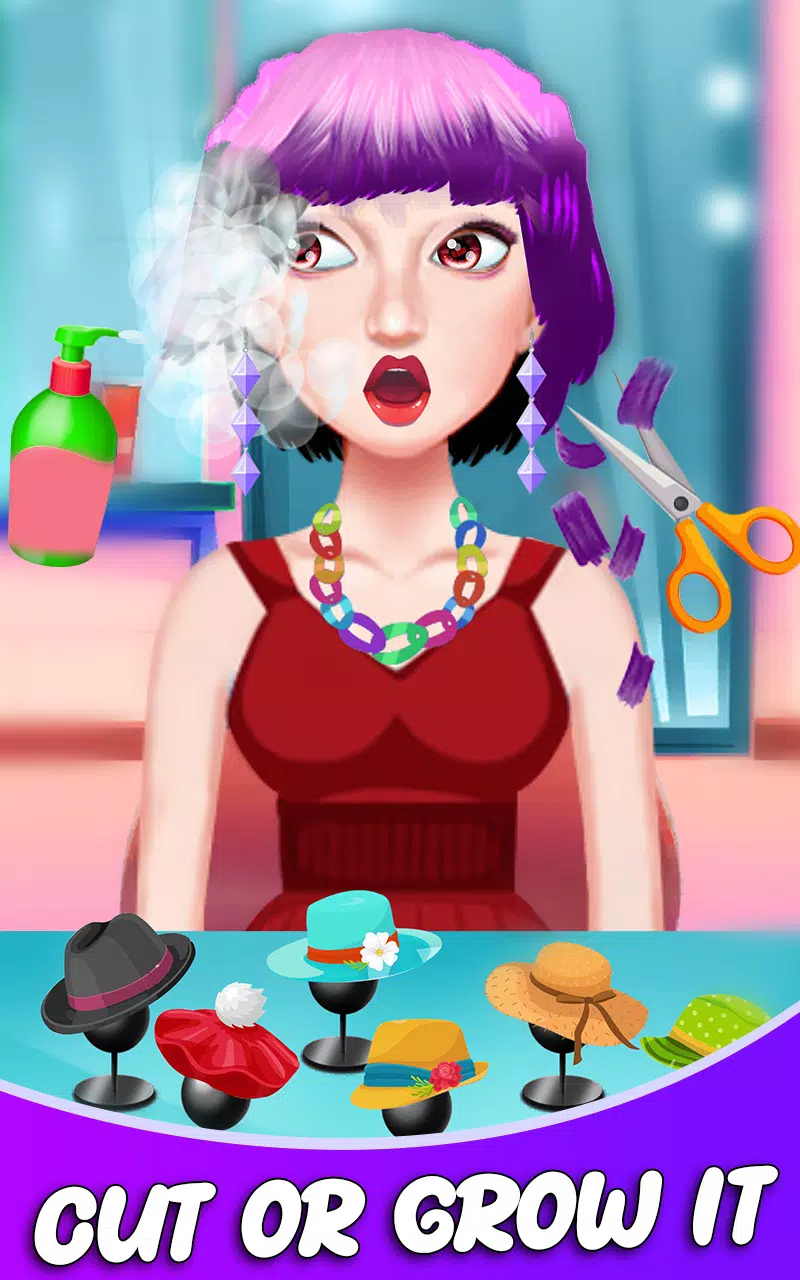 Fashion Girls Hair Salon Games Capture d'écran 3