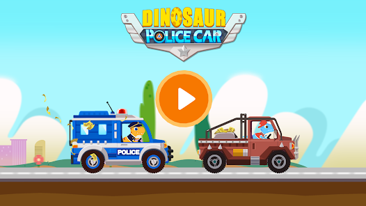 Dinosaur Police Car kids Games Screenshot 3