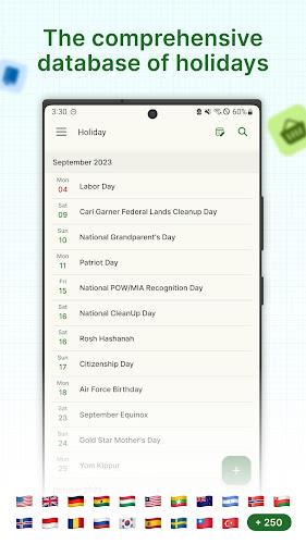 Holiday Calendar Captura de pantalla 3