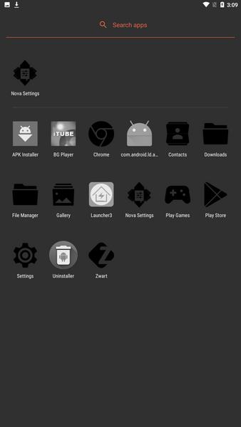 Zwart - Black Icon Pack应用截图第3张