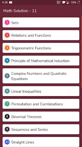 Class 11 Maths Solution NCERT 스크린샷 1