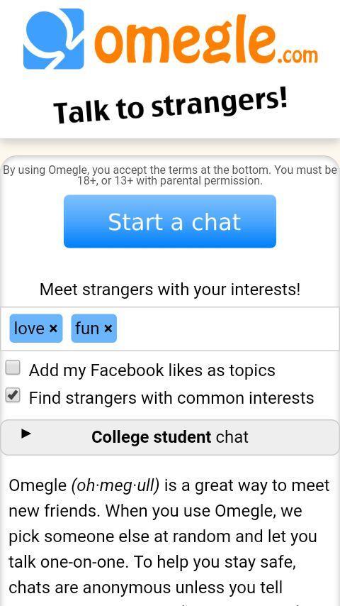 Omegle Chat - Talk to Strangers应用截图第1张