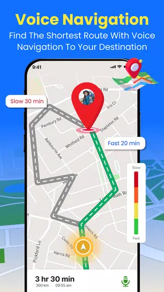 GPS 地球 地図 ライブ ナビゲーション スクリーンショット 2
