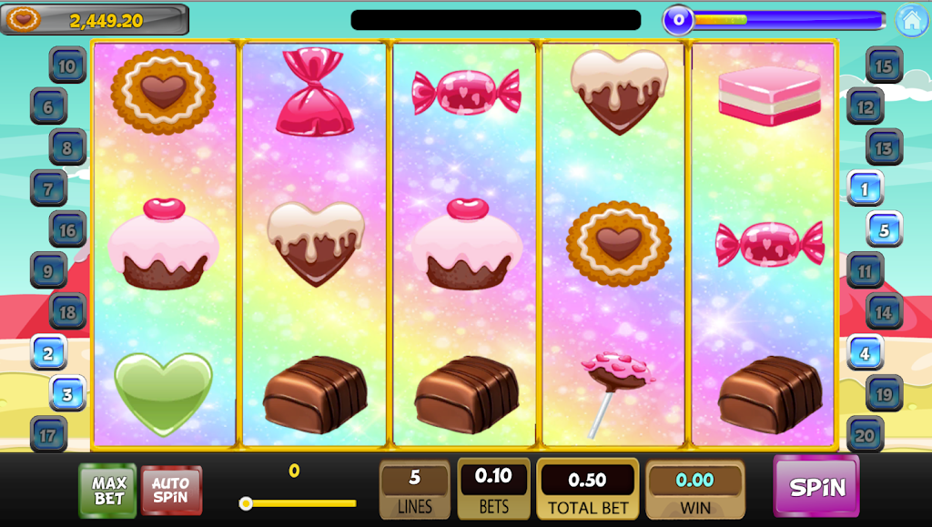 Candy Sweet Slot machine Captura de pantalla 1