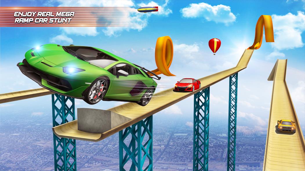 Mega Ramp Car Racing Master 3D Mod 스크린샷 2