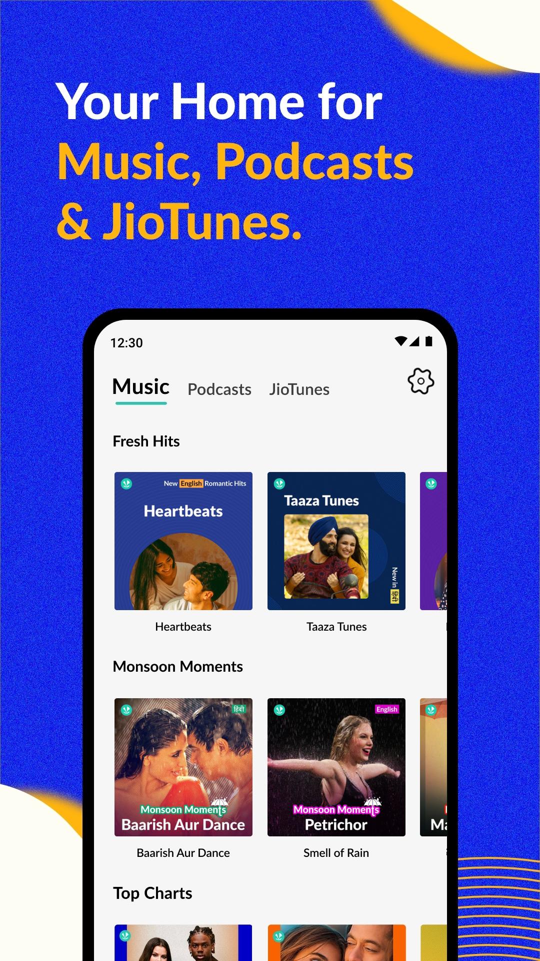 JioSaavn - Music & Podcasts Capture d'écran 1