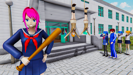 Anime Girl High School Life 3D應用截圖第4張