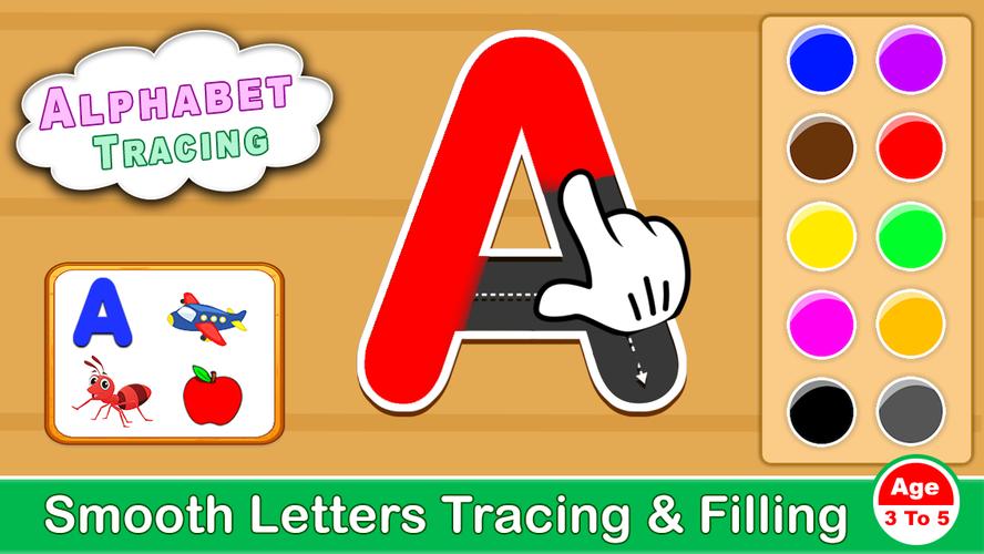 ABCD Kids - Tracing & Phonics Capture d'écran 1