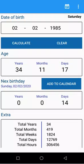 Age Calculator 스크린샷 1