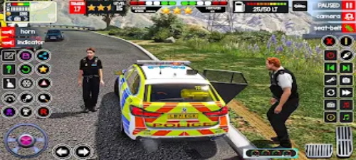 Police Car Game Police Sim 3D Captura de tela 1