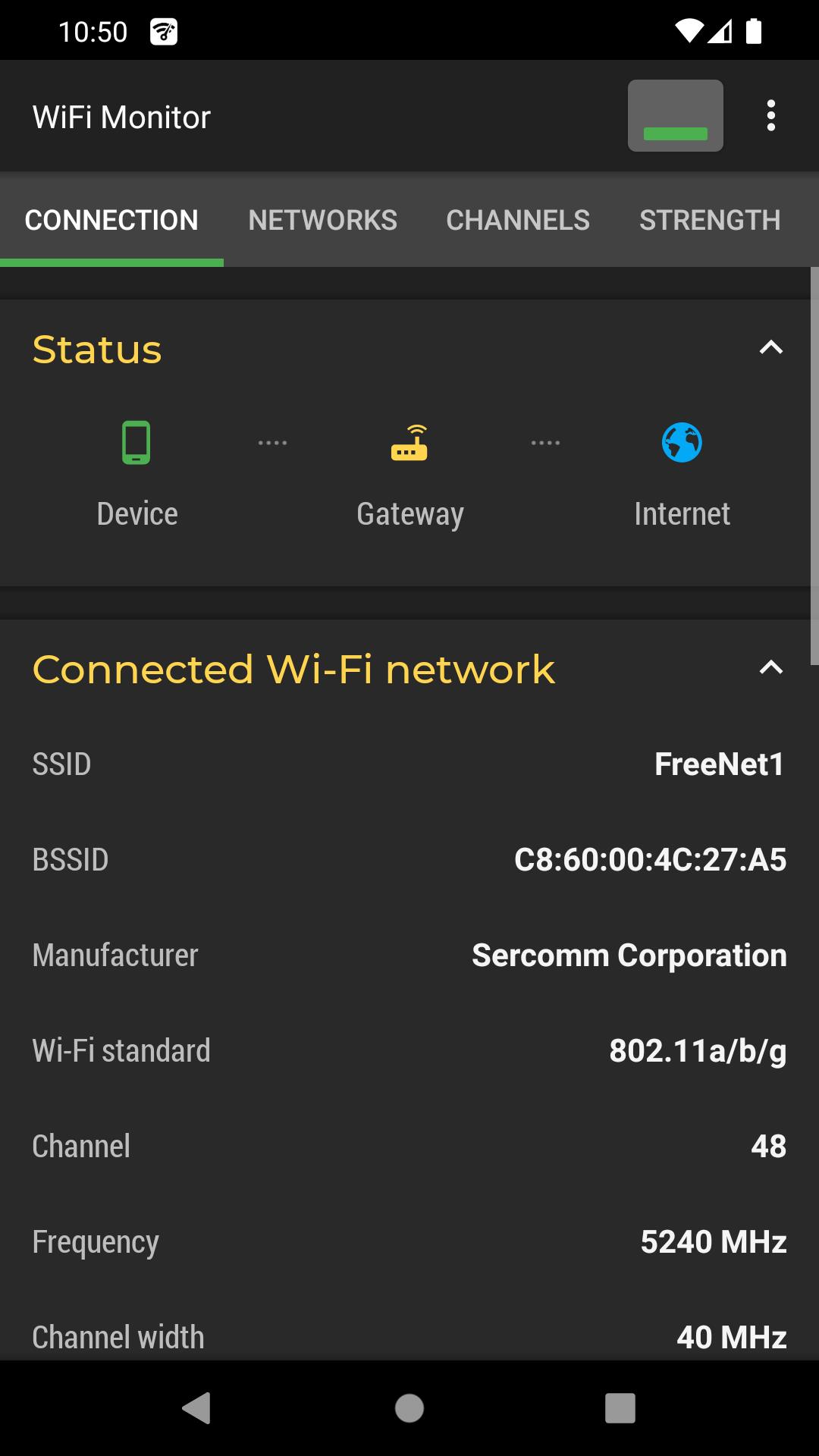 WiFi Monitor: network analyzer स्क्रीनशॉट 1