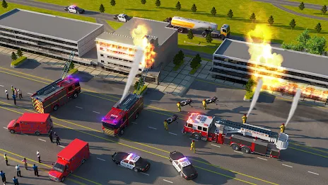 911 Rescue Fire Truck 3d Games Captura de pantalla 2