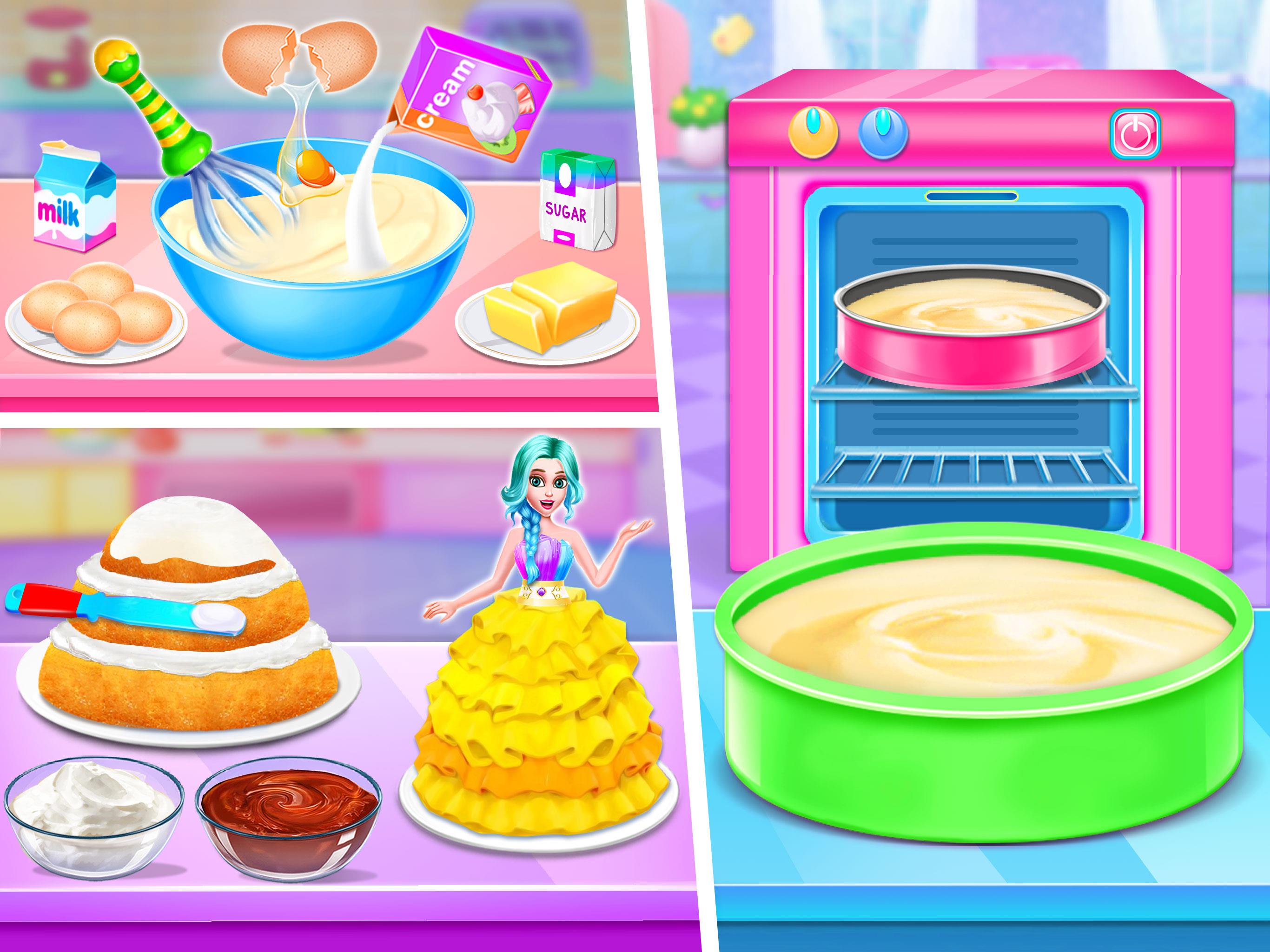 Doll House Cake Maker Game Скриншот 2