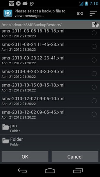 SMS Backup & Restore Captura de tela 3