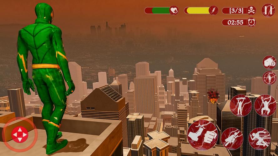 Super Speed: Flying Hero Games Captura de pantalla 1