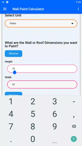 Wall Paint Calculator Скриншот 2