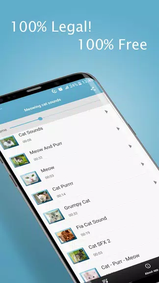 Meowing Cat Sounds Ringtones Capture d'écran 3