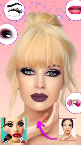 Makeup Camera: Beauty App Captura de pantalla 3