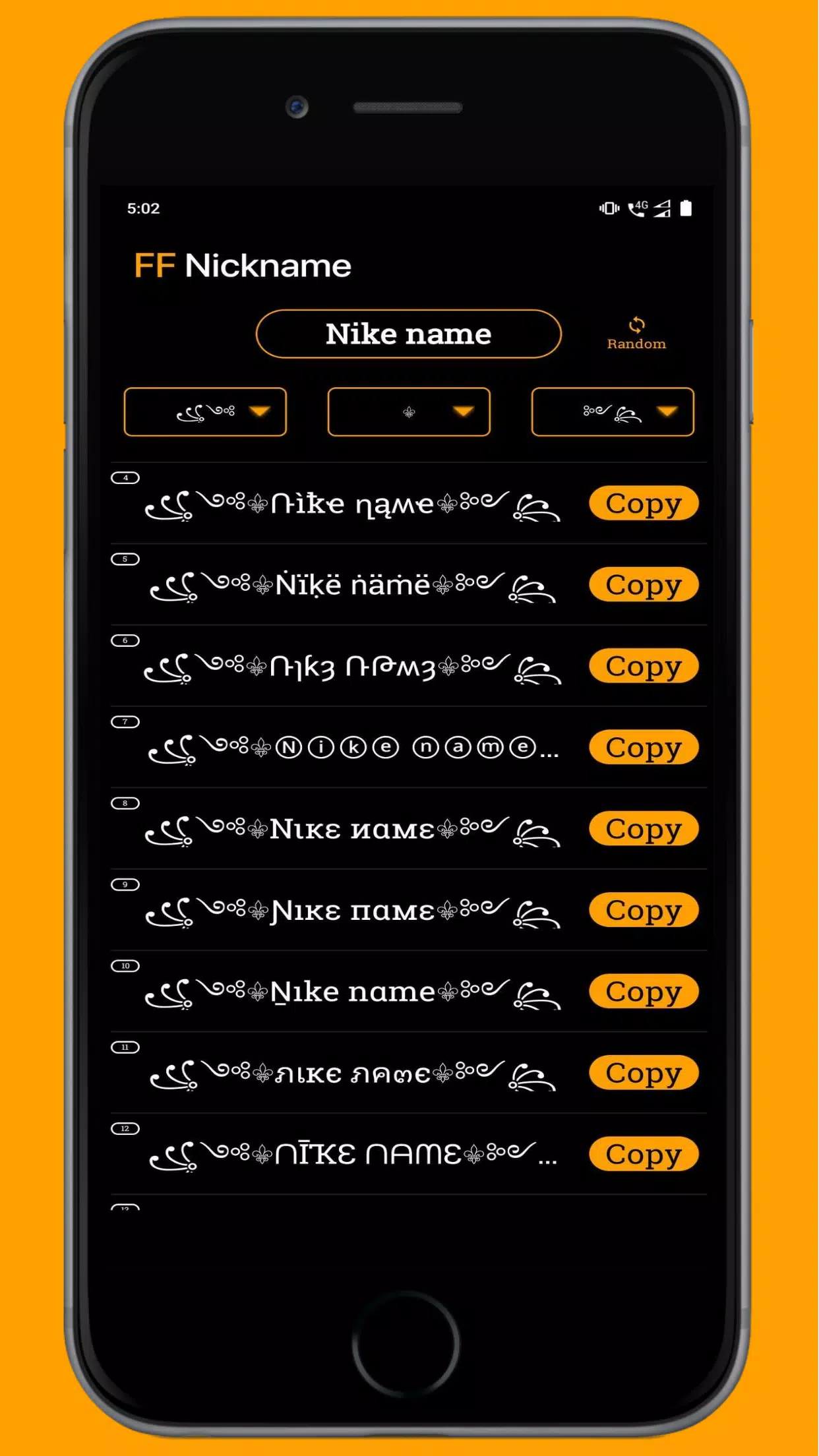 FF Name Creator - Nickname Generator For Games 스크린샷 4