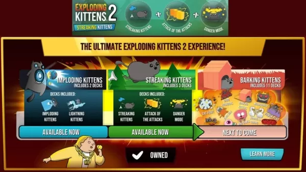 Exploding Kittens 2 Launches Streaking Kittens Expansion with 5 New Cards