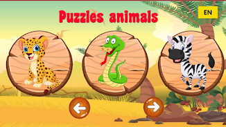 Puzzle animals for kids 스크린샷 1