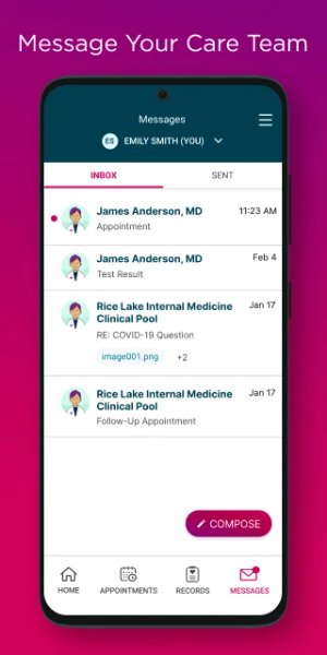 My Marshfield Clinic स्क्रीनशॉट 3