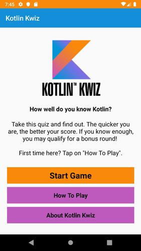 Kotlin Kwiz 스크린샷 1