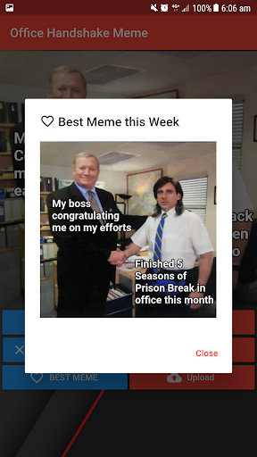 Office Handshake Meme Creator Captura de pantalla 4