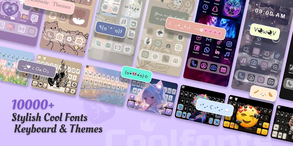 Cool Fonts – Keyboard & Themes Mod Screenshot 1