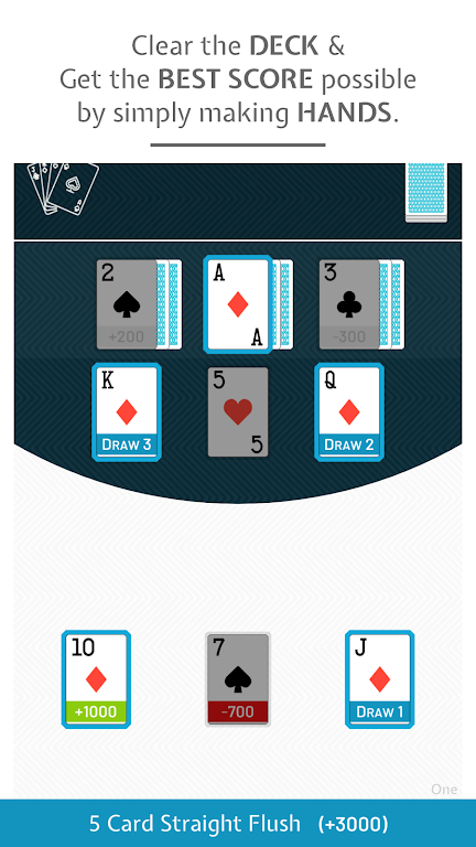 9-Draw: Poker Solitaire Puzzle Captura de pantalla 1
