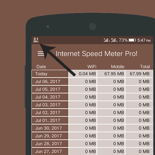 Internet Speed Meter Pro स्क्रीनशॉट 1