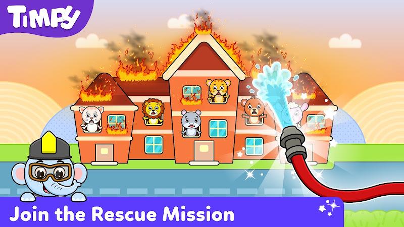 Timpy Kids Firefighter Games スクリーンショット 2